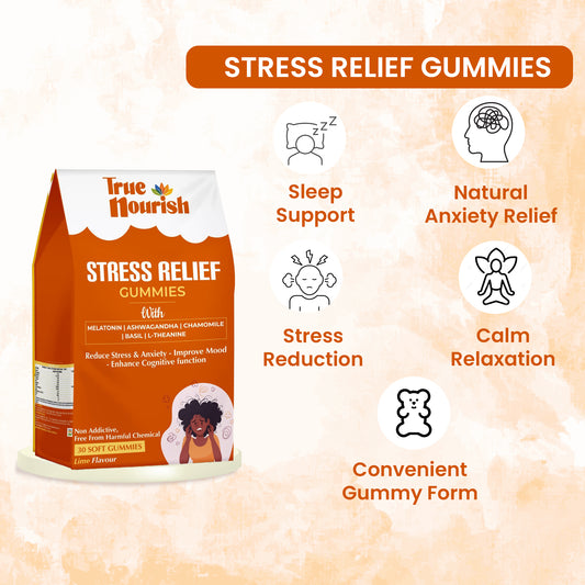 Stress Relief Gummies for irritation, stress and Anxiety Reduction (30 Gummies)